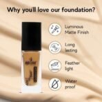 recode Ace Of Base Foundation Cream For All Skin Type 30Ml|Shade 05 - Bombay|Luminious Matte Finish|Lightweight|Long-Lasting|Waterproof|High Coverage - Fast UK Delivery - Image 4