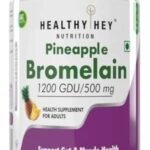 HealthyHey Nutrition Bromelain Digestive Enzyme- High Concentrate -60 Veg. Capsules (Pack of 1) - Fast UK Delivery