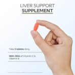 Arth Liver Support | Liver Detox Supplement | Supports Fatty Liver Detox & Metabolism | Formulated with Silymarin/Milk Thistle, CoQ10, Vitamin C & E | Emcure Pharmaceuticals Ltd. | 60 Veg Tablets - Fast UK Delivery - Image 5