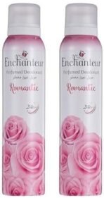 Enchanteur Romantic Perfumed Deodorant Body Spray for Women | Ever Lasting | No Gas | Floral Freshness & Odour protection | 150ml (Pack of 2) - Fast UK Delivery - Image 2