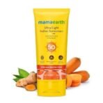 Mamaearth Ultra Light Indian Sunscreen-80 g with Carrot Seed & Turmeric | SPF 50 PA ++++| UVA & UVB Protection | No White Cast | Non-Greasy & Quick Absorbing | Super Lightweight | Suits All Skin Types - Fast UK Delivery - Image 4