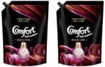 Comfort Perfume Deluxe, Desire, Fabric Conditioner crafted with French perfume fragrances, 2 ltr pouch (Pack of 2) - Fast UK Delivery