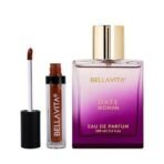 Bella Vita Luxury Just A Fling Duo|Date Women Perfume 100Ml + Kiss Proof Liquid Lipstick 4.5Ml|Shade Just Nude|Pink Pepper,Musk And Jasmine Gift Pack|Long Lasting|Ultra Matte Lipstick|Transfer-Proof - Fast UK Delivery - Image 2