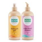 Born Good Plant Based Spanish Citrus Fragrance Dishwash Gel And Arctic Air Fragrance Toilet Bowl Cleaner Toxin-free, Skin-Safe And Pet-safe - 500 ml each (Combo Pack of 2) - Fast UK Delivery - Image 2