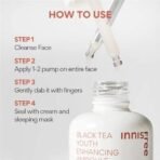 Innisfree Black Tea Youth Enhancing Ampoule 30ml for Anti-Aging & Radiant Skin with Antioxidant-Rich Black Tea, Korean Face Serum - Fast UK Delivery - Image 7