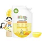 Koparo Organic Dishwash Liquid | 2 Litres | Orange and Sweet Lime Fragrance | Natural & Plant Based With Tea Tree Oil Germ Protection | Baby & Pet Safe1 - Fast UK Delivery - Image 2