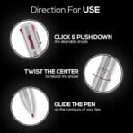 RENEE Draw 4-4-in-1 Lip Liner, Four Shades Pinks, Brown, Nude & Red in One Pen - Highly Pigmented, Rich Texture, Matte Finish, One-swipe Application & Travel-friendly - Fast UK Delivery - Image 5