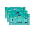 Chicco Soft and Moisturising Baby Wet Wipes,72 Pieces/Pack (Pack of 3) Resealable Sticker Pack|Baby Wipes for Nappy,Face and Hands|Dermatologically Tested|No Phenoxyethanol,Parabens Or Alcohol,White - Fast UK Delivery - Image 2