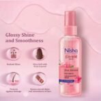 Nisha Professional Hair Reinvigorate Serum 100ml, Pink Hibiscus Hair Serum for Frizzy Hair, Eversilk Hair Serum for All Hair Types - Fast UK Delivery - Image 6