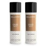 Bella Vita Luxury OUD WHITE No Gas Body Deodorant Parfum Combo for Men with Orange, Fressia & Tobacco|Woody Long Lasting Deo, Pack of 2, 150 Ml Each Spray - Fast UK Delivery - Image 2