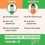 Nutrabud Vitamin D3 K2 Supplement - 120 Veg Tablets - Plant Based Vitamin D3 from Vegetarian Lichen & K2 as MK7 for Men, Women (Tablet, 120 Count (Pack of 1)) - Fast UK Delivery - Image 5