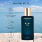 Bella Vita Luxury B.L.U Men Eau De Parfum Liquid Perfume With Lemon, Apple, Musk|Fresh, Refreshing, Energising Long Lasting Edp Fragrance Scent 100Ml - Fast UK Delivery - Image 4