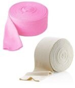COMFORT ELASTICATED TUBULAR BANDAGE COLOR : WHITE & PINK,Size - 10 cm x 1 m (SIZE-F100 mm) - Fast UK Delivery - Image 2