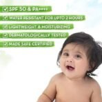 Mamaearth Baby Rich Moisturizing Ultra Light Sunscreen-50g SPF 50 & PA++++|Water Resistant|Lightweight & Moisturizing|Suits all Skin Type|Safe For Babies|Dermatological Tested|Hydrating Sun Protection - Fast UK Delivery - Image 4