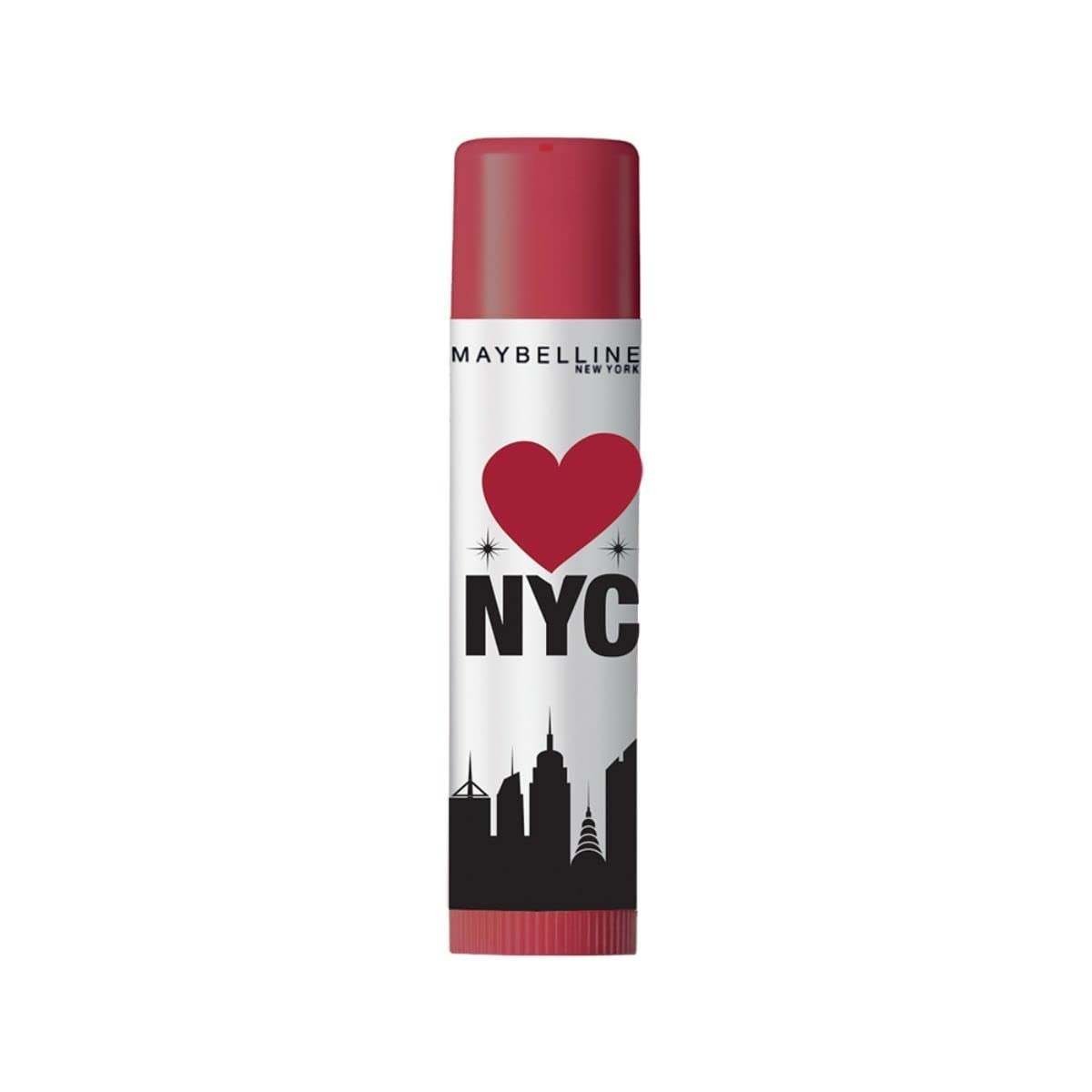 uk41nOdZssPzL-1.jpg Maybelline New York Baby Lips Loves NYC Tinted Lip Balm for dark & pigmented lips, Highline Wine, 4g - Fast UK Delivery - Image 1