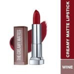 Maybelline New York Color Sensational Creamy Matte Lipstick, 695 Divine Wine, 3.9g And Maybelline New York Color Sensational Creamy Matte Lipstick, 657 Nude Nuance, 3.9g - Fast UK Delivery - Image 4