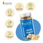 Praakritik Organic Ginger Powder, 100% Organic Powder, Daily Use Healthy Ginger Powder, No Artificial Color No Artificial Flavor, Pack of 3, 100 Grams Each Total 300 Gram - Fast UK Delivery - Image 5