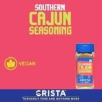 CRISTA 45 gms Southern Cajun Seasoning for Fries, Popcorn & Appetizers | Mixed Spices Blend | Vegan | Zero added Colours, Fillers, Additives & Preservatives - Image 4