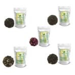 Siyacha Tea Vibrant Green Tea Sampler |5 Assorted Organic Green Tea -Variety Pack| Ginger Lemon, Mint, Earl Grey, Tulsi, Rose Chai I 20 Grams Each|100g - Fast UK Delivery - Image 2