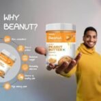 Beanut Peanut Butter - 1kg, 100% Pure Roasted peanuts,NON-GMO Gluten & Cholesterol Free, Vegan, High in Protein, Nut Butter, Peanut Butter - Fast UK Delivery - Image 6