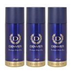 DENVER Pride Deo - 165ML Each (Pack of 3) | Long Lasting Deodorant Spray for Men - Fast UK Delivery - Image 2