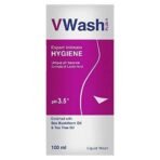 VWash Plus Expert Intimate Hygiene, With Tea Tree Oil, Liquid Wash Prevents Dryness, Itchiness And Irritation, Balances PH, Paraben Free, 100 ml - Fast UK Delivery - Image 2