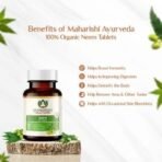 Maharishi Ayurveda Organic Neem Tablets 500 MG | Improves Skin Health | Supports Detoxification| 100% Organic & Safe | 60 Tabs (Pack of 1) - Fast UK Delivery - Image 5