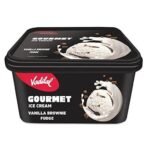 Vadilal Vanilla Brownie Fudge Ice-cream, 1Ltr Tub - Fast UK Delivery - Image 2
