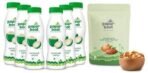 Paper Boat Smoked and Roasted Mixed Nuts with Himalayan Pink Salt, Pouch (200g) & Paper Boat Coconut Water, Refreshing Coconut Flavour, Vital Minerals (Pack of 6, 200ml Each) - Fast UK Delivery - Image 2