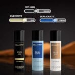Bella Vita Luxury Woody Body Parfum Deo Spray Combo Pack Of 3 X 150 Ml, No Gas Long Lasting Premium Fragrance Deodorant With Tonka For Unisex, Orange, Bergamot And Lavender - Fast UK Delivery - Image 4