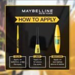 MAYBELLINE NEW YORK Call Me Colossal Kit - Colossal Waterproof Mascara + Colossal Kajal + Colossal Bold Liner with Garnier Micellar Cleansing Water, 125ml (Black, 205 g) - Fast UK Delivery - Image 4