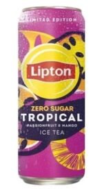Lipton Zero Sugar Ice Tea Tropical Fassion Fruit And Mango Smooth And Natural Sweeteners Limited Edition Each 320ml (Pack Of 12) - Fast UK Delivery - Image 3