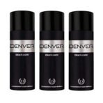 DENVER Black Code Deo - 150GM (Pack of 3) | Long Lasting Deo Spray for Men - Fast UK Delivery - Image 2