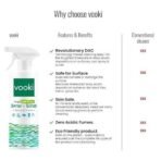 Vooki Ecofriendly Tough Lime Scale Hard Water Stain Remover, Spray and Scrub Cleaner for Bathroom,Taps, Faucet, Basins, Showers & Floor Tiles Cleaner- 250 ml (Pack of 1) - Fast UK Delivery - Image 6