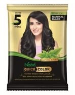 Nisha Quick Hair Color, 5 Minute Hair Color for Women & Men, Ammonia Free Henna Based Hair Colour, 100% Gray Coverage, Black Hair Dye, Natural Black Hair Color (10g Pack of 10) - Fast UK Delivery - Image 3