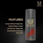 DENVER Sporting Club Rider Deo & Goal Deo (200ML Each, Pack of 2) Long Lasting Deodorant Spray - For Men - Fast UK Delivery - Image 5