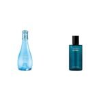 Davidoff Women Cool Water Woman Floral Eau De Toilette 100Ml,Davidoff Unisex Adult Cool Water Fresh Eau Man De Toilette 75Ml - Fast UK Delivery