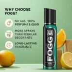 Fogg Rush No Gas Deodorant for Men, Long-Lasting Perfume Body Spray, 150 ml - Fast UK Delivery - Image 3