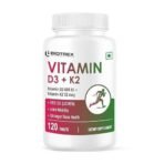 Vitamin D3 600 IU + K2 MK7 Supplement For Advance Bone Health & Heart Health - 120 Veg Tablets - Fast UK Delivery - Image 2