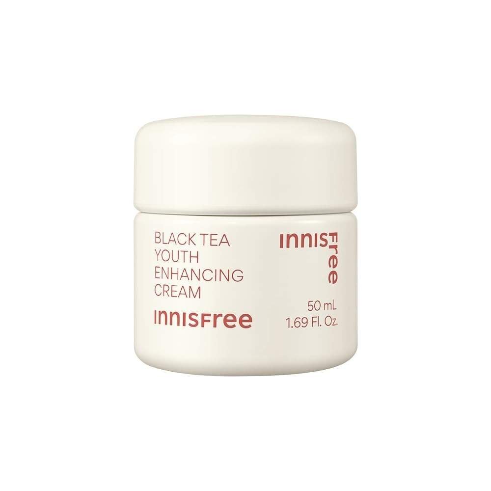 uk41pzXm5OI1L-1.jpg Innisfree Black Tea Youth Cream, 50ml for Anti-Aging, Korean Skincare Cream - Fast UK Delivery - Image 1