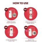 Air Wick 250 ml - Rose & Saffron, Freshmatic Automatic Air Freshener Refill | 2600 Sprays Guaranteed | Automatic Room Freshener, Bathroom Freshener and Room Spray (Pack of 4) - Fast UK Delivery - Image 7