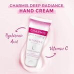Charmis Deep Radiance Vitamin C Cream for Hands with Hyaluronic Acid, Protection from 99.9% Bacteria and Hydrated Hands, Non Sticky and Quick Absorbing, All Skin Types, 150g - Fast UK Delivery - Image 3
