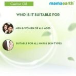Mamaearth 100% Pure Castor Oil, Cold Pressed, To Support Hair Growth, Good Skin And Strong Nails, 150 Ml - Fast UK Delivery - Image 6