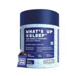 What's Up Wellness Melatonin 5 Mg Sleep Gummies|Tart Cherry And Chamomile Extracts For Muscle Recovery & Nerve Relaxation|Helps You Sleep Soundly |30 Gummies,1 Count,1 Servings - Fast UK Delivery - Image 2