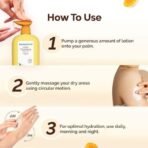 Mamaearth Ubtan Moisturizing Body Lotion with Turmeric & Saffron for Glowing Skin | 48H Moisturization | Nourishes Dry Skin | 7 in1 Total Care | 100% Natural Butter | Non-Greasy Smooth Skin | 400 ml - Fast UK Delivery - Image 7