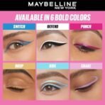 Maybelline New York Tattoo Play Pink Liquid Eyeliner - Punch, Upto 48 Hours Bold Color, Water-proof Eyeliner & Smudge-proof. Maybelline High-impact Color Liner, Vegan Formula | 2.1ml - Fast UK Delivery - Image 6