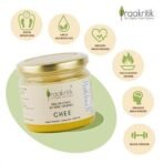 Praakritik Natural Desi Gir Cow Ghee 500ml - 100% A2 Gir Cow Desi Ghee - Prepared by Traditional Bilona Method - Vedic Cultured Grassfed - Vegetarian GMO Free Lactose Free - Cow Ghee 500 ml - Fast UK Delivery - Image 4