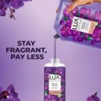 LUX, Black Orchid & Juniper Oil Bodywash, Refill Pack, 400 ml, for Soft and Glowing Skin, with Glycerin, Long Lasting Fragrance, Paraben Free, for Women - Fast UK Delivery - Image 6