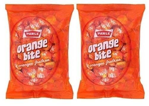 uk41rgPvlSEpL-1-1.jpg Parle Orange Bite Candy, 289g, Pack of 2 - Fast UK Delivery - Image 1