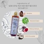 Deewal Keratin Shampoo - Infused Reparative Formula for Strong & Healthy Hair | Professional Hair Care Solution | Smoothes, Strengthens & Adds Shine | 200ml - Fast UK Delivery - Image 5